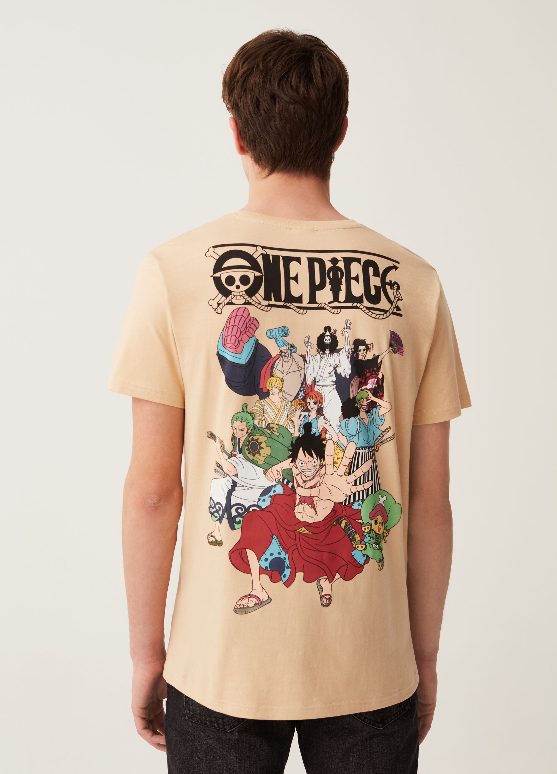 T-shirt with One Piece characters print