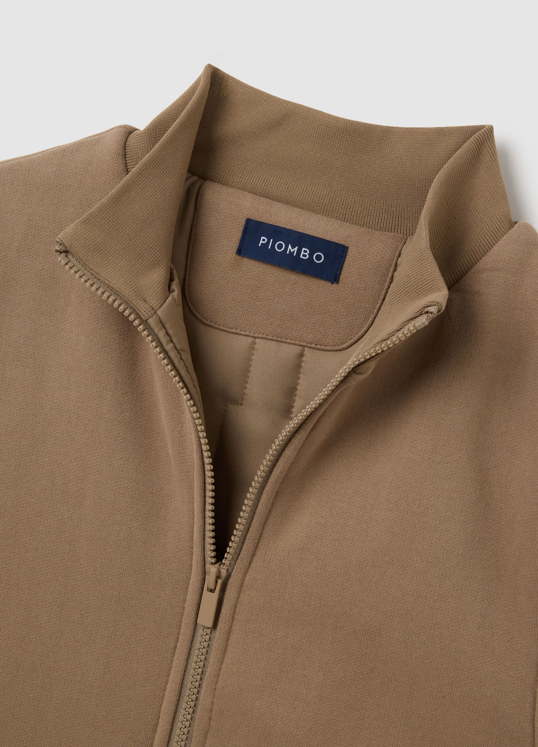 Gilet in puro cotone marrone regular fit