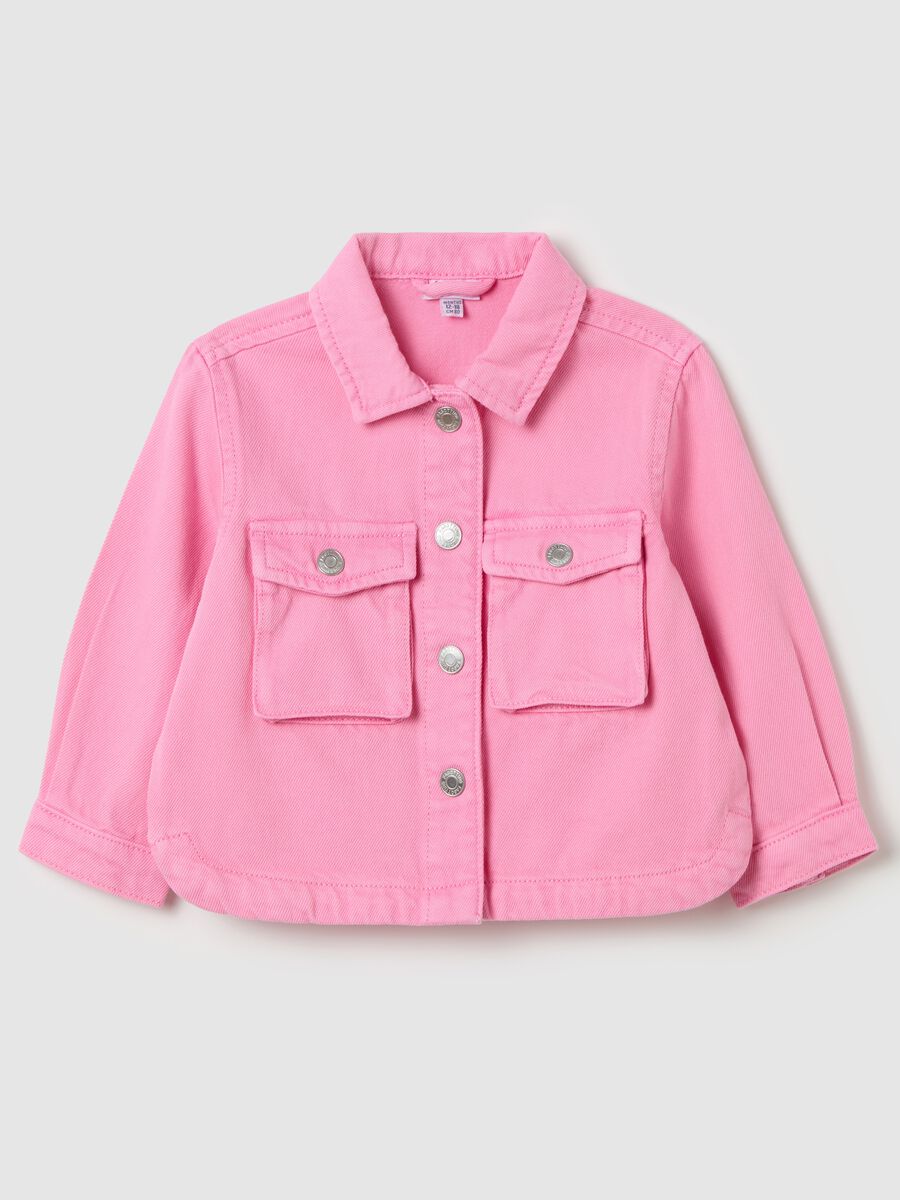 French Terry denim jacket_0