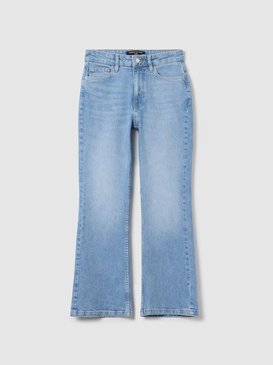 Cropped flare-fit jeans_4