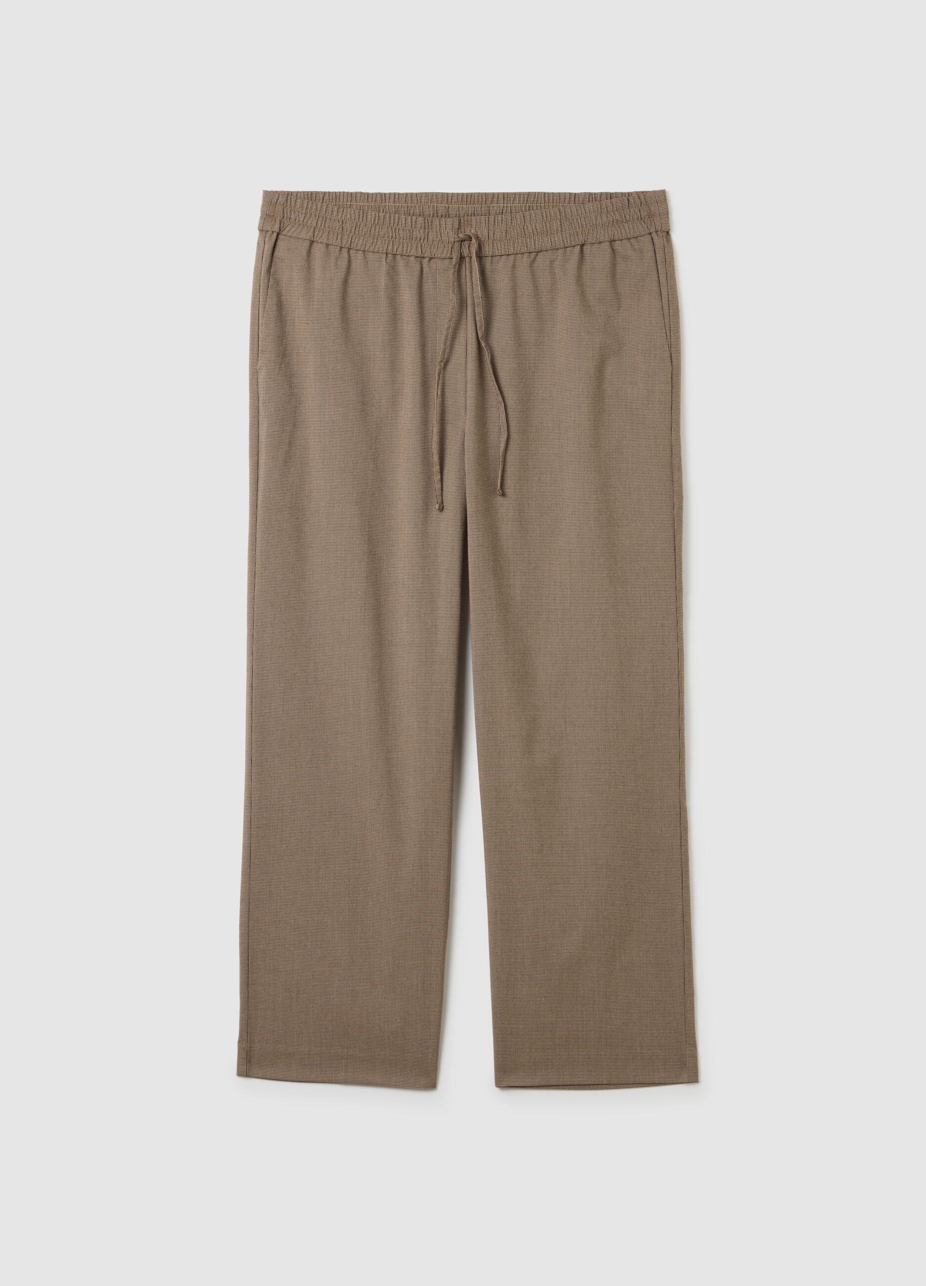 Brown wide leg trousers