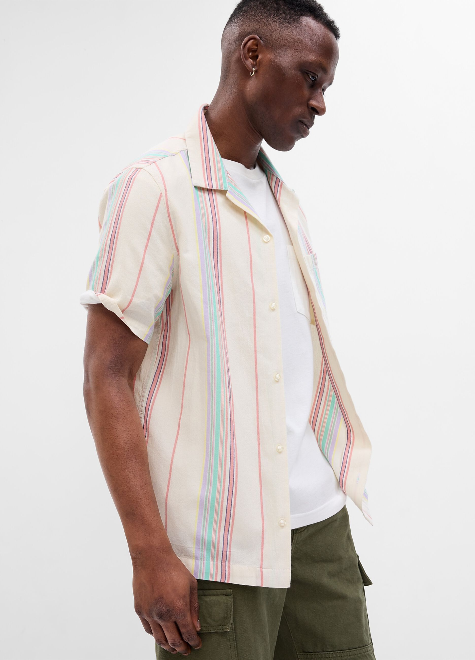Ovs Camicia a maniche corte effetto crinkle