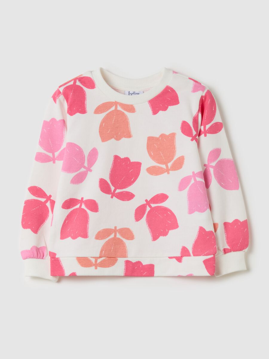 French terry sweatshirt with print_0