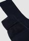 Blue long socks in pure cotton_1
