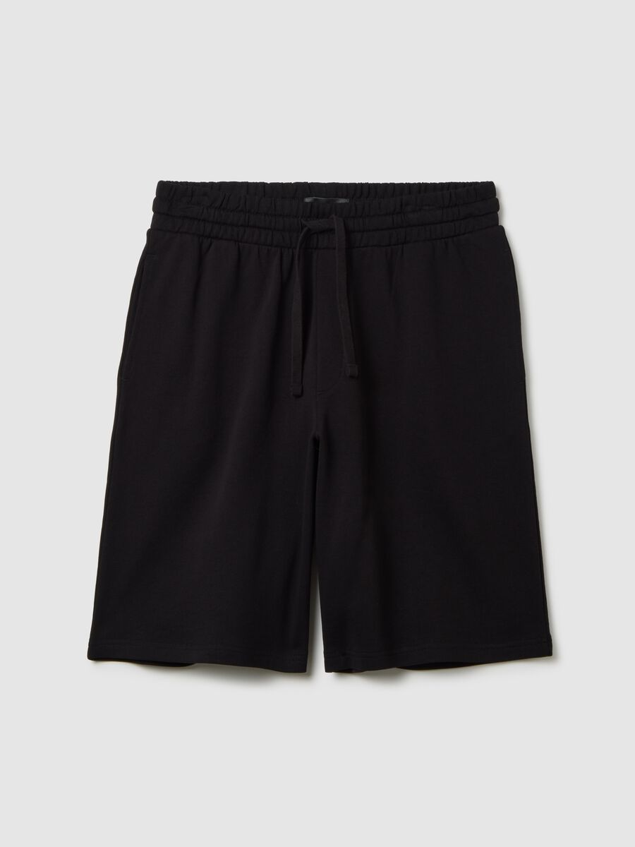 Black Cotton B.Angel Shorts_4