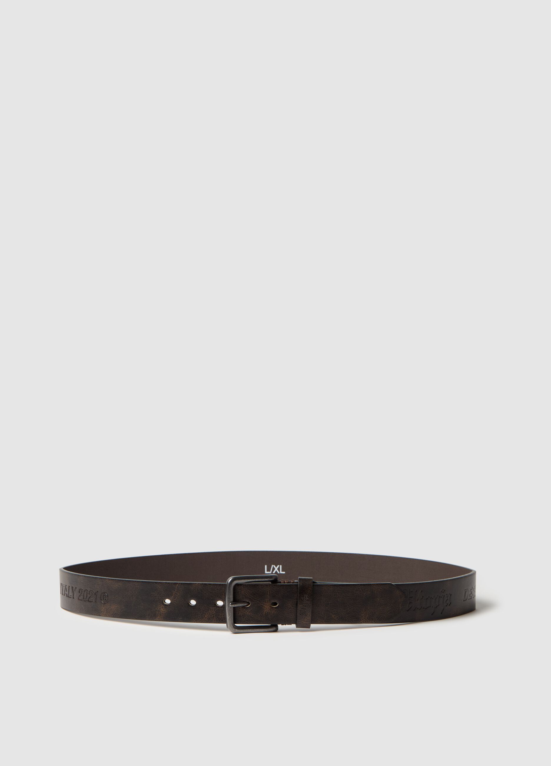 Logo Belt Vintage Brown