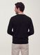 Black crew-neck viscose-blend jumper, regular fit_3