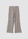 White organic stretch cotton leggings_0