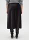 Black skirt in stretch satin fabric_3