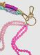 Multicolour mixed keychain with beads and cords_1