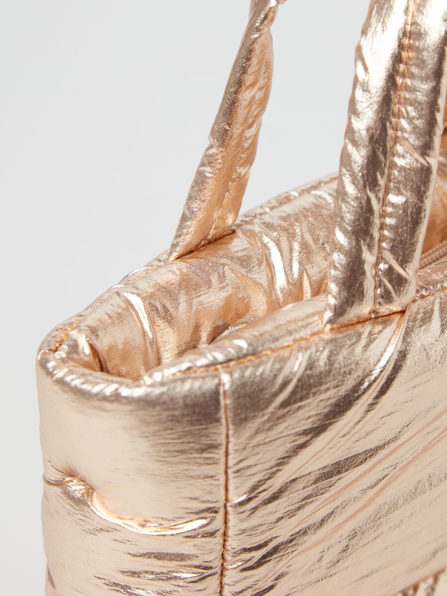 Borsa shopper imbottita metallizzata_2