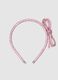 Pink girls' headband with bow_0