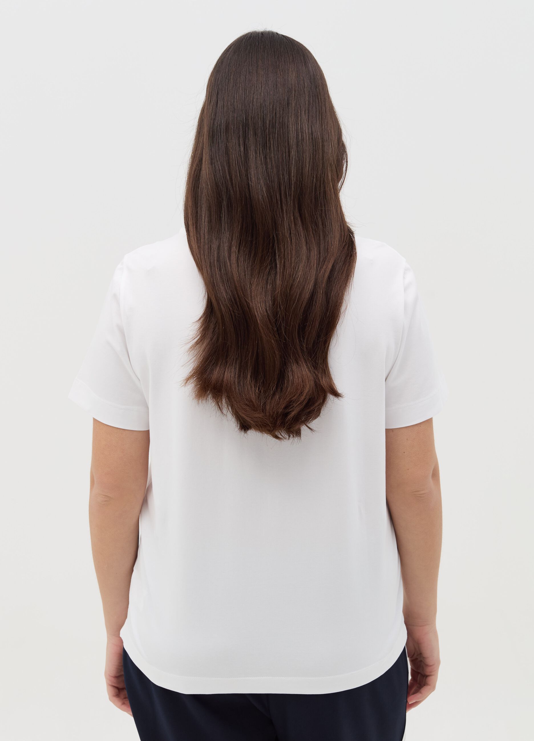 T-shirt in cotone stretch Curvy