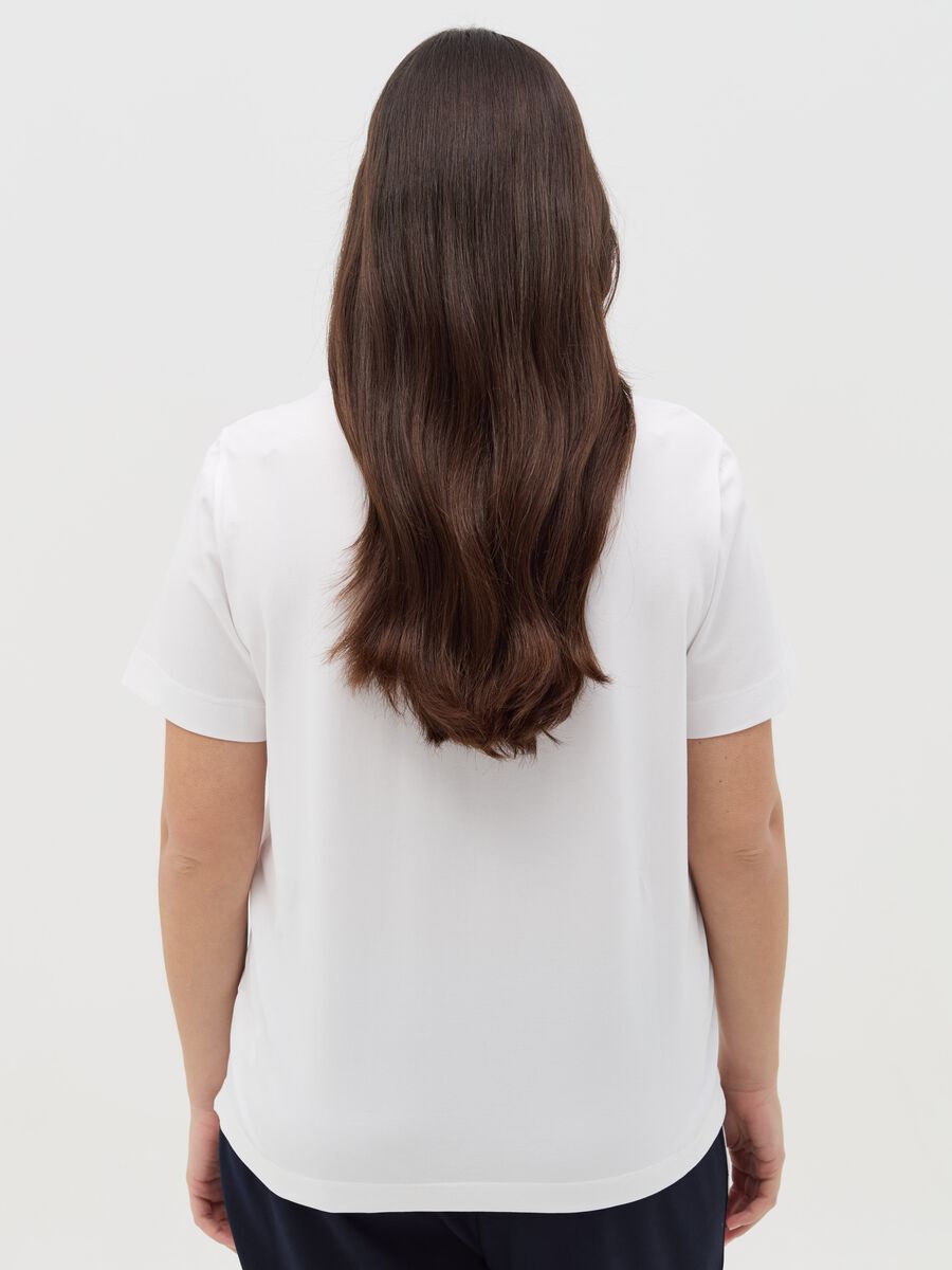 Curvy MYA stretch cotton T-shirt_3