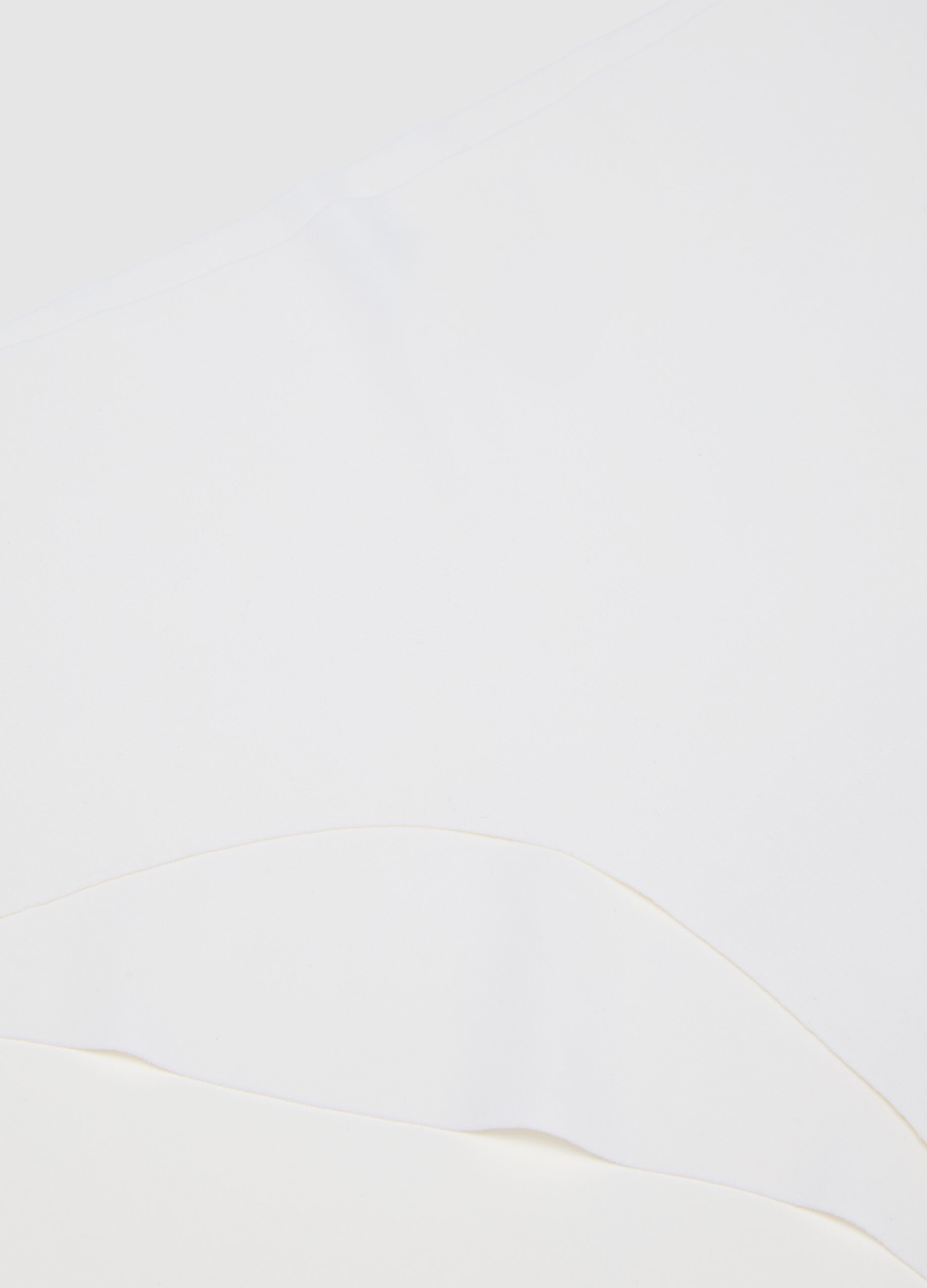 High white stretch fabric briefs