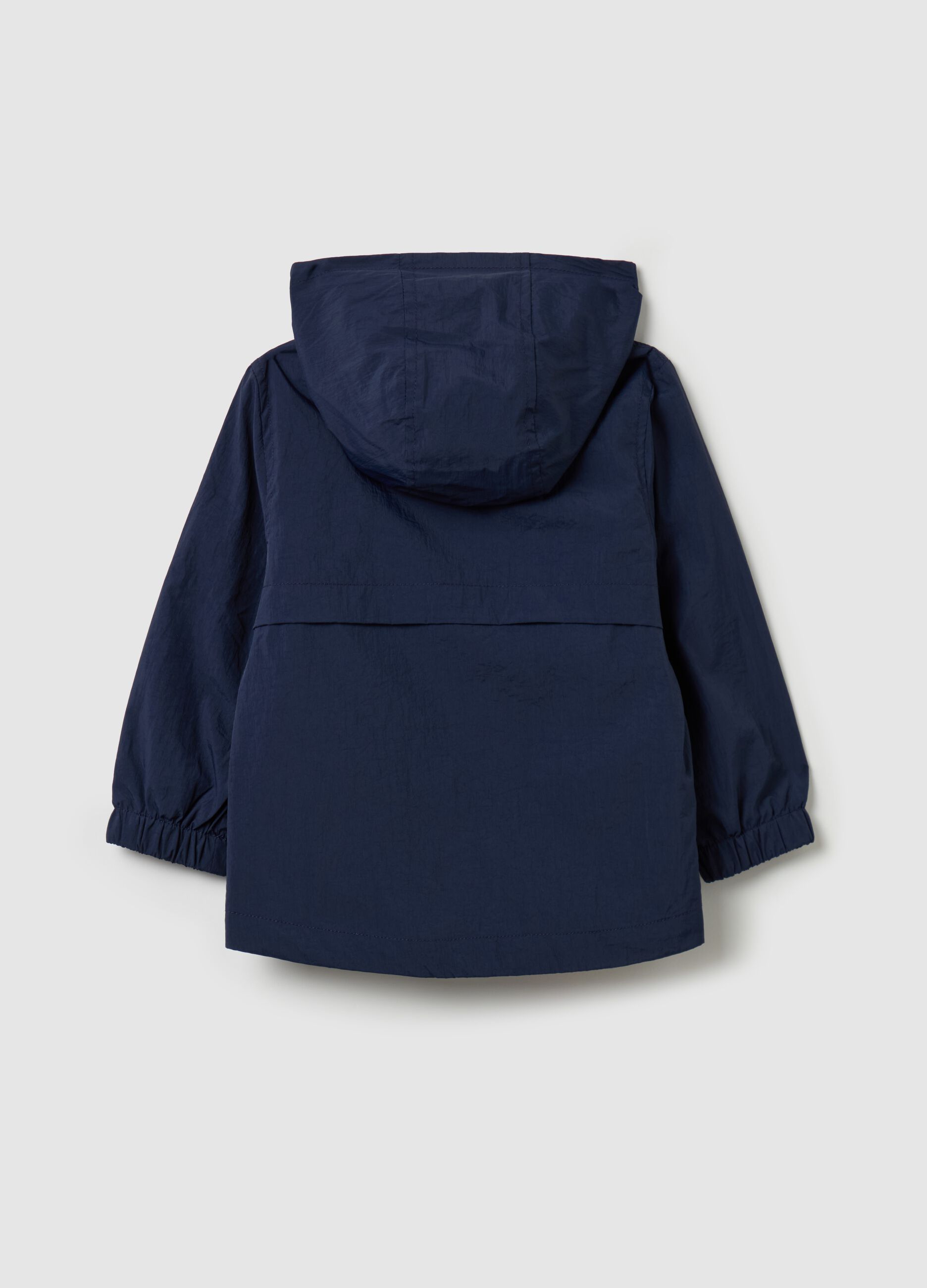 Caban jacket with hood and Mickey Mouse print