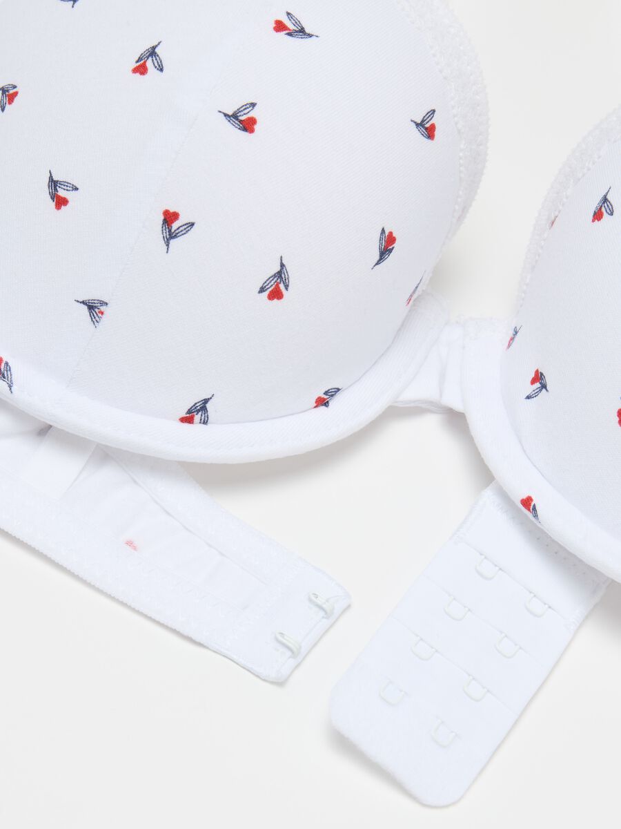 Cotton bra with small flowers print_5