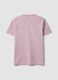 Purple mercerised pure cotton crew-neck T-shirt, regular fit_2