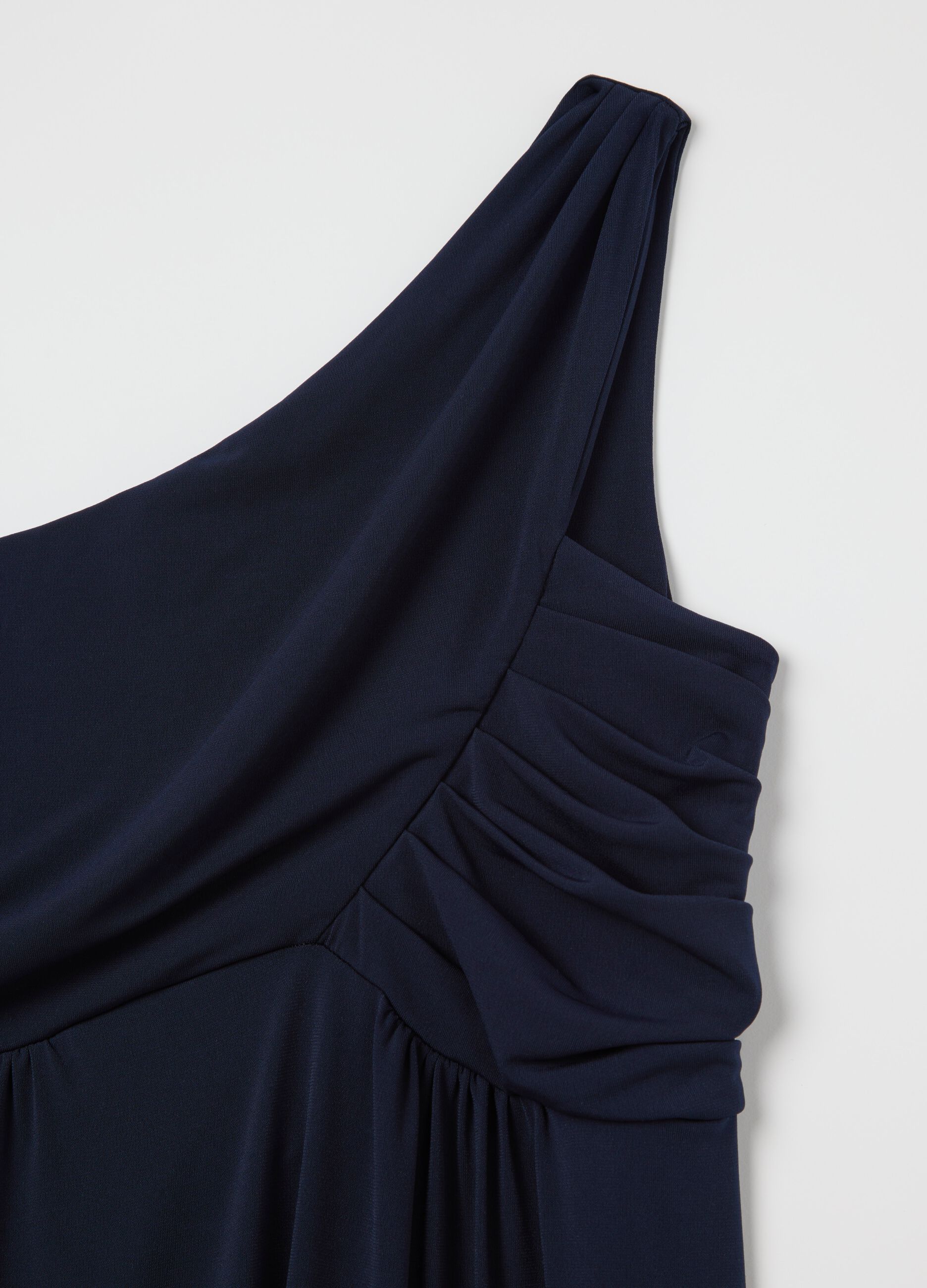 Vestito lungo premaman asimmetrico