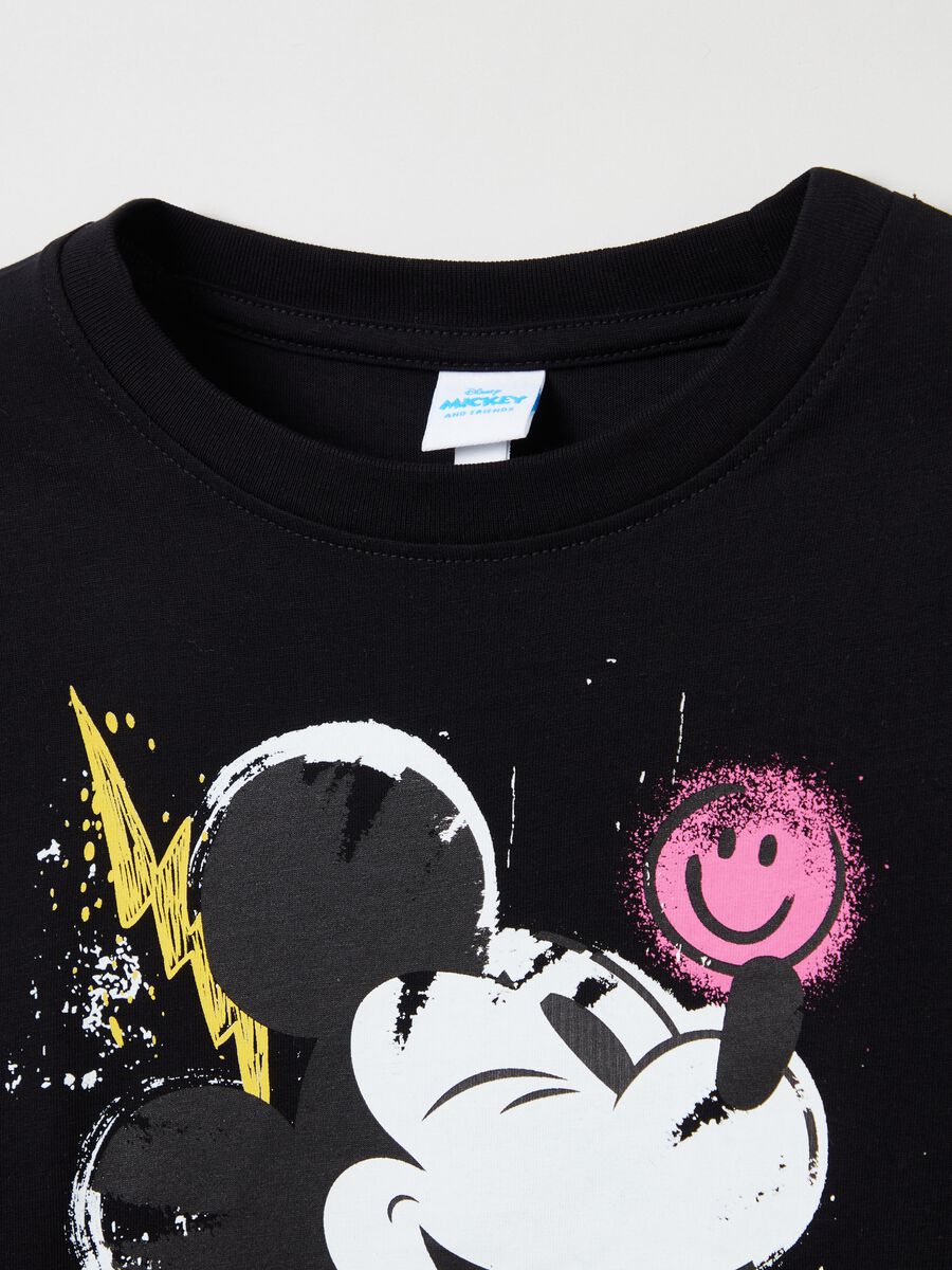 T-shirt in cotone con stampa Topolino_2