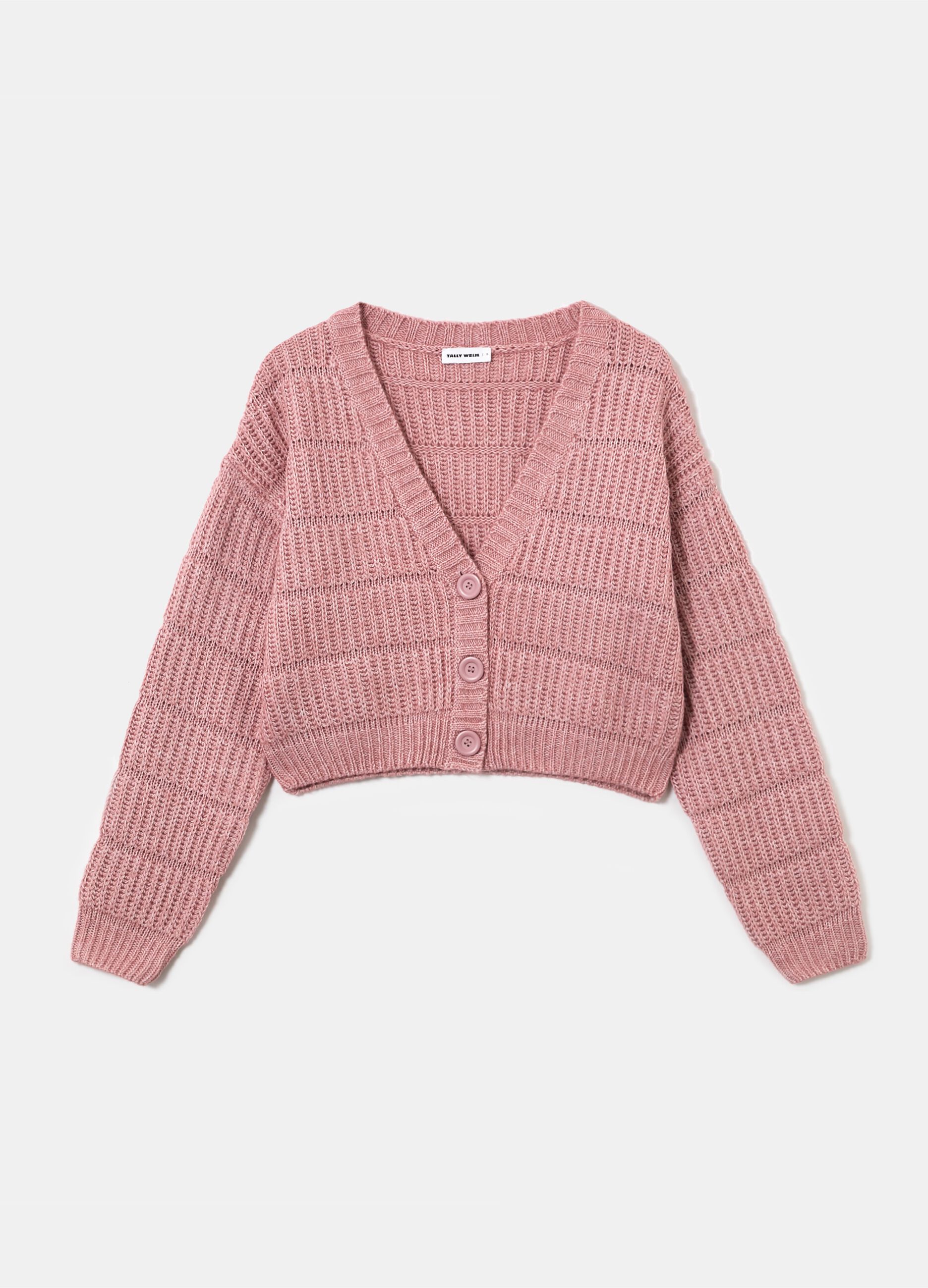 Cardigan cropped a coste