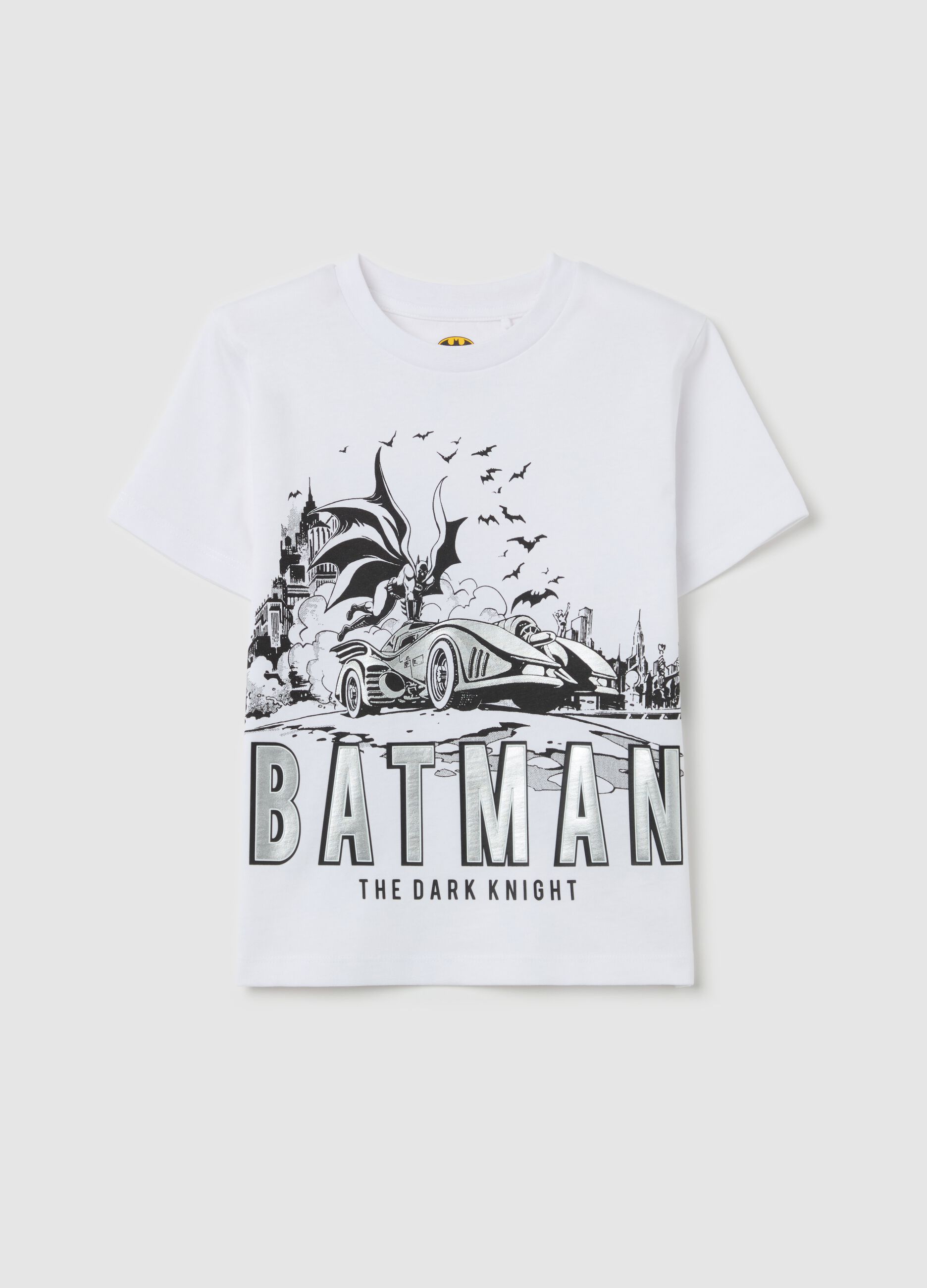 Cotton T-shirt with Batman print