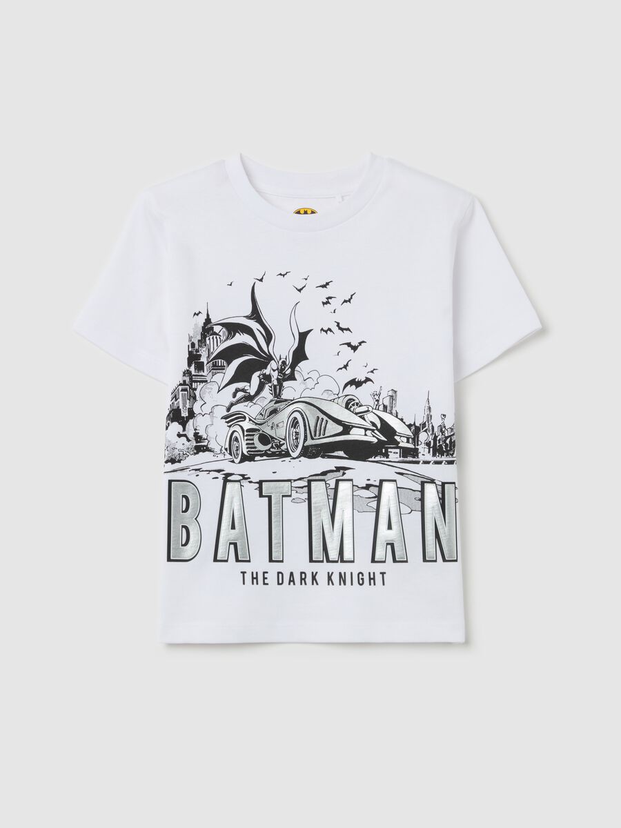 Cotton T-shirt with Batman print_0