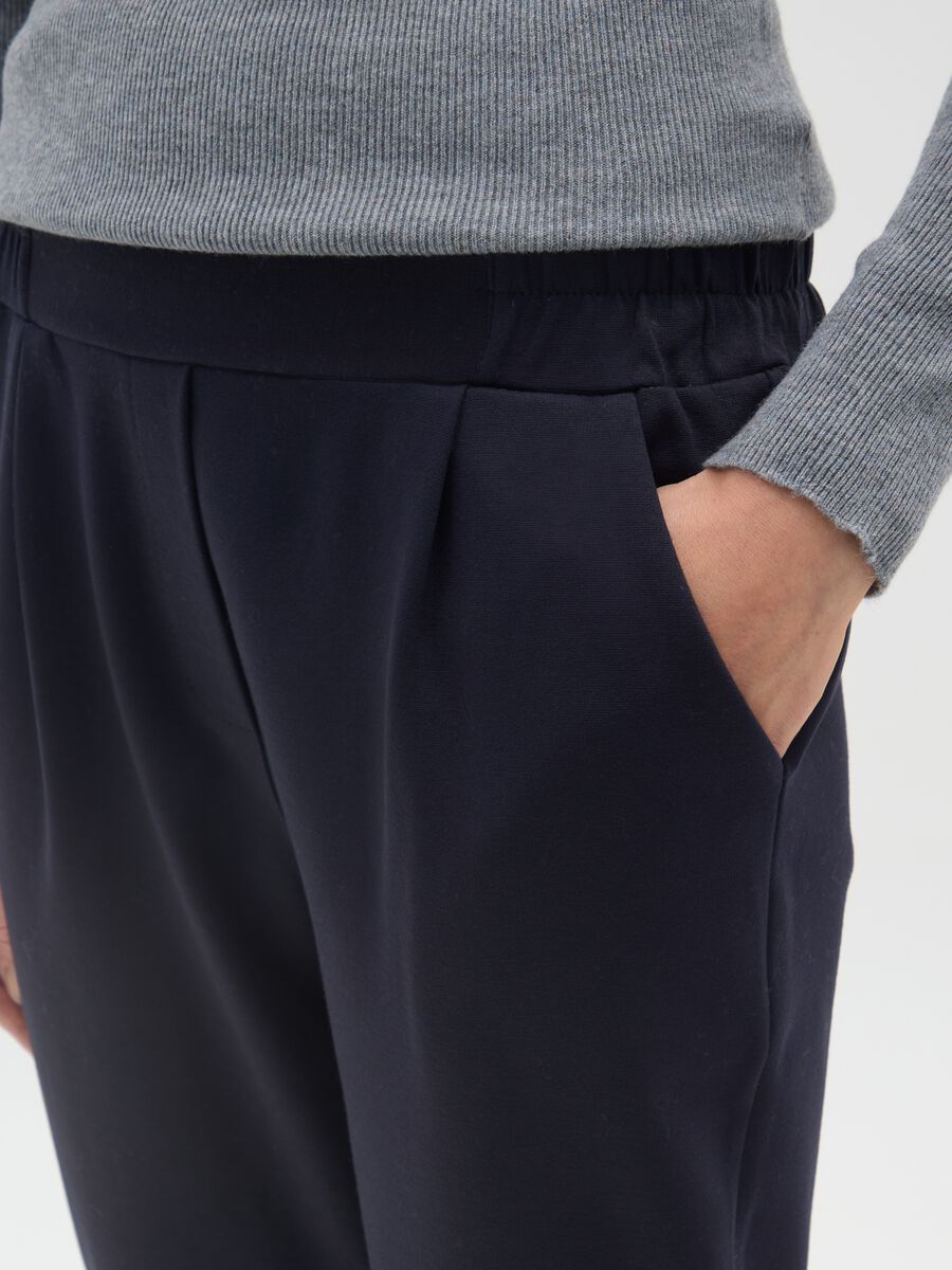 Regular fit blue trousers_3