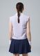 Purple sleeveless ALTAVIA COURT polo in stretch cotton with classic collar_2