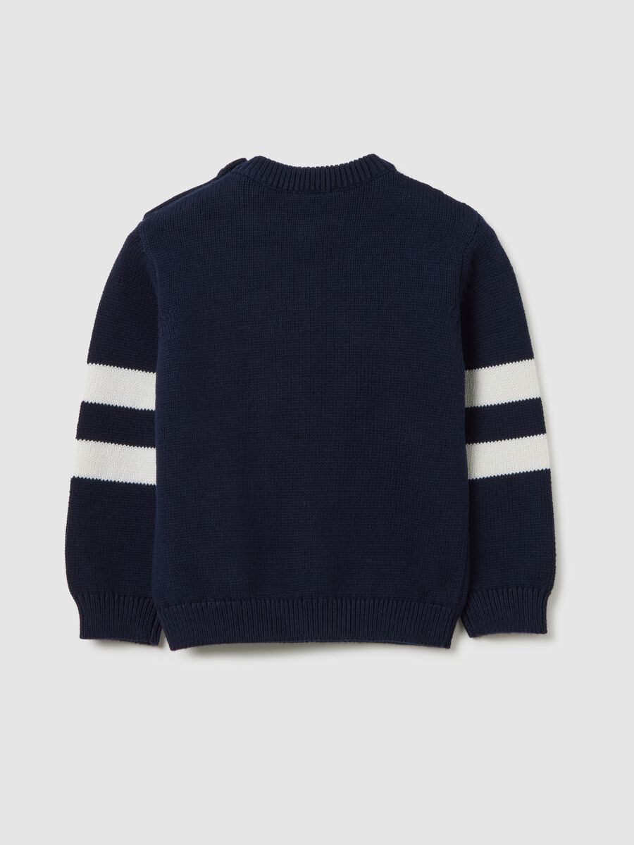 Children's multicolour regular fit pure cotton sweater_1