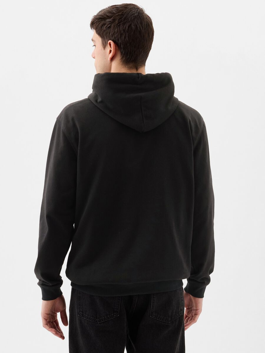 Sweatshirt with hood and maxi logo print_2