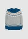 Multicolour children's regular fit jumper with jacquard pattern_1