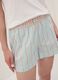 Multicolour organic cotton striped pyjama shorts_3