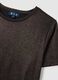 Regular fit metallic brown T-shirt_5
