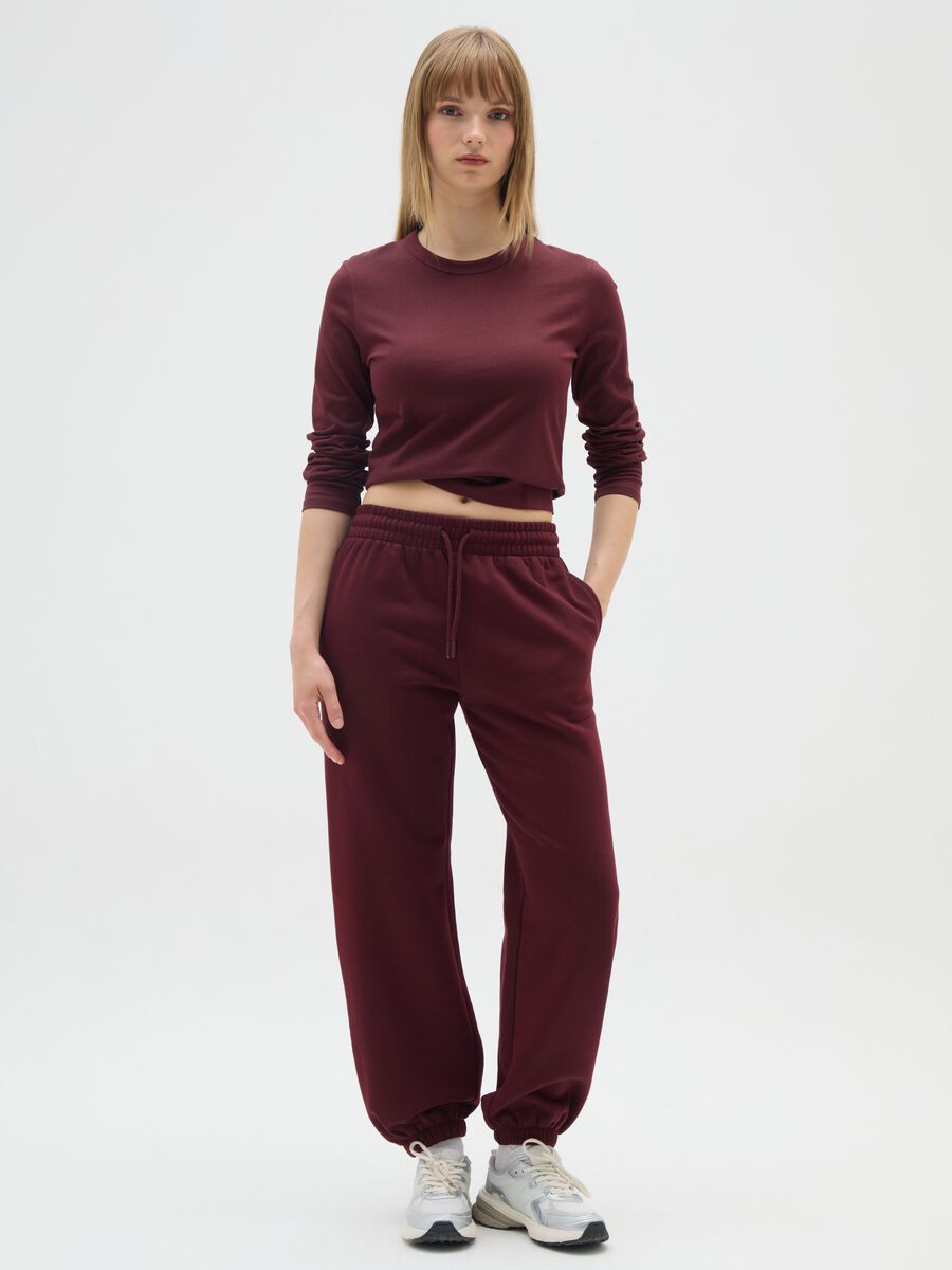 Red pure cotton sweater regular fit_1