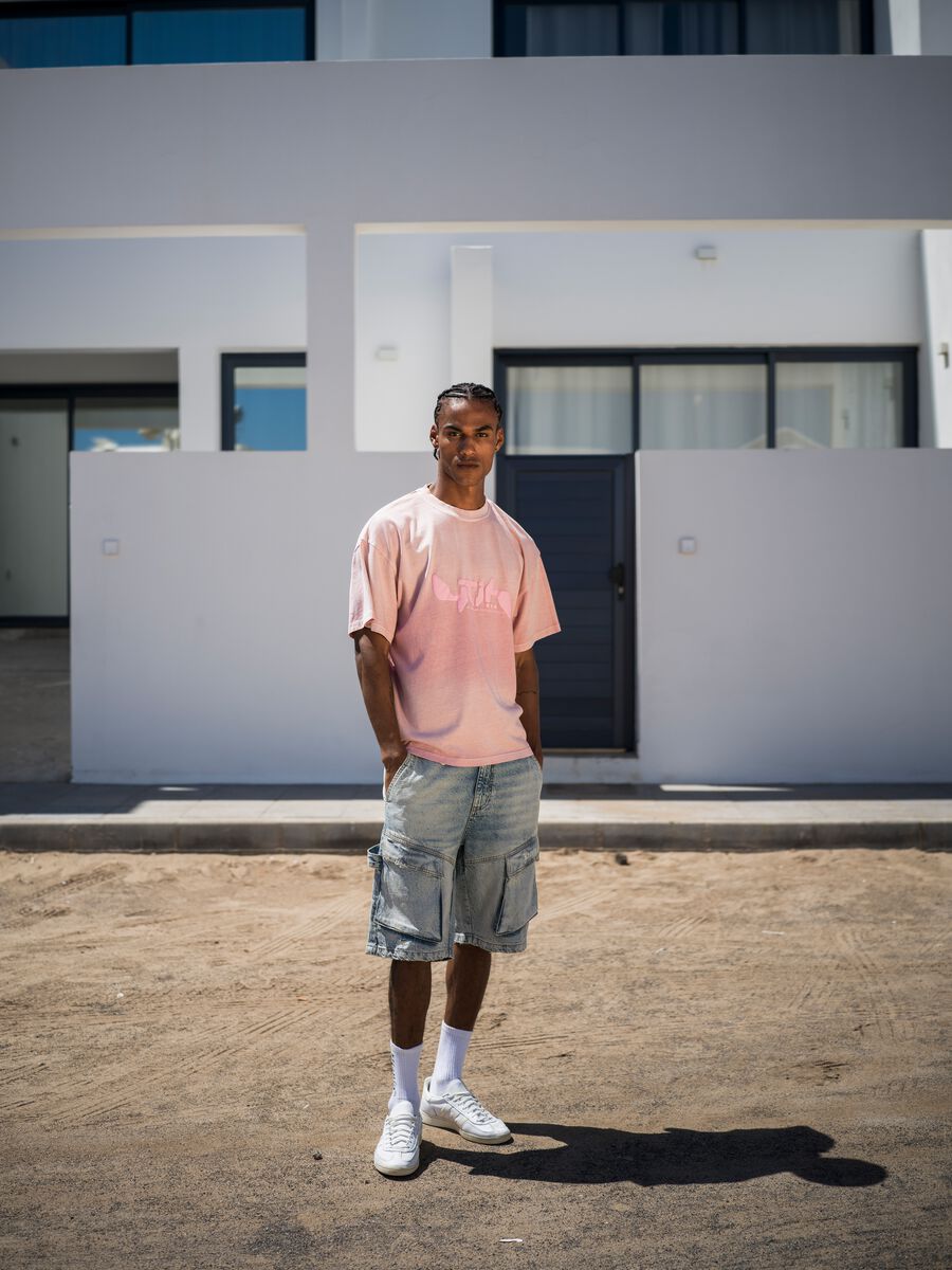 Sunfaded Graphic T-shirt Pink_1