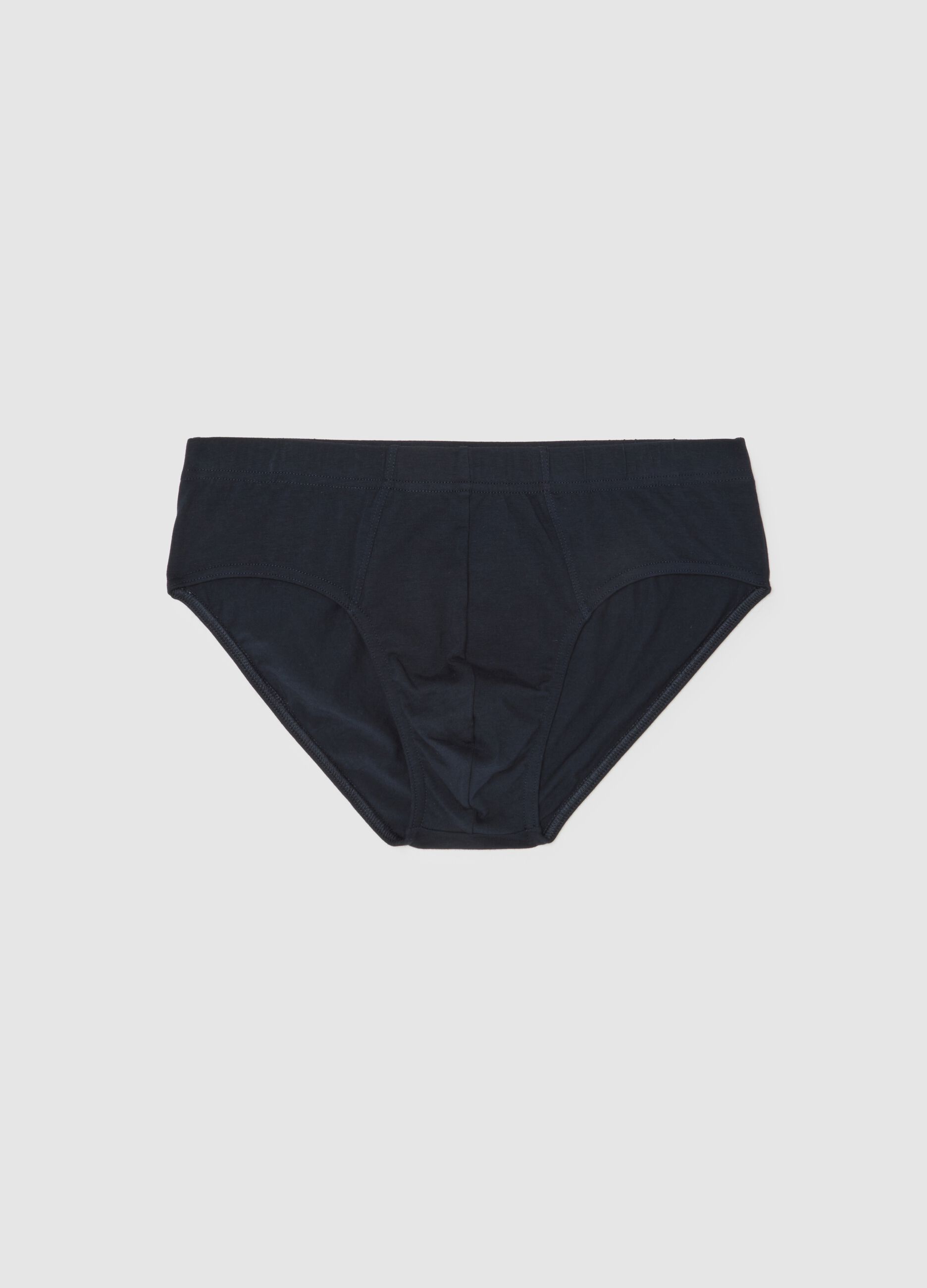 Blue cotton briefs regular fit
