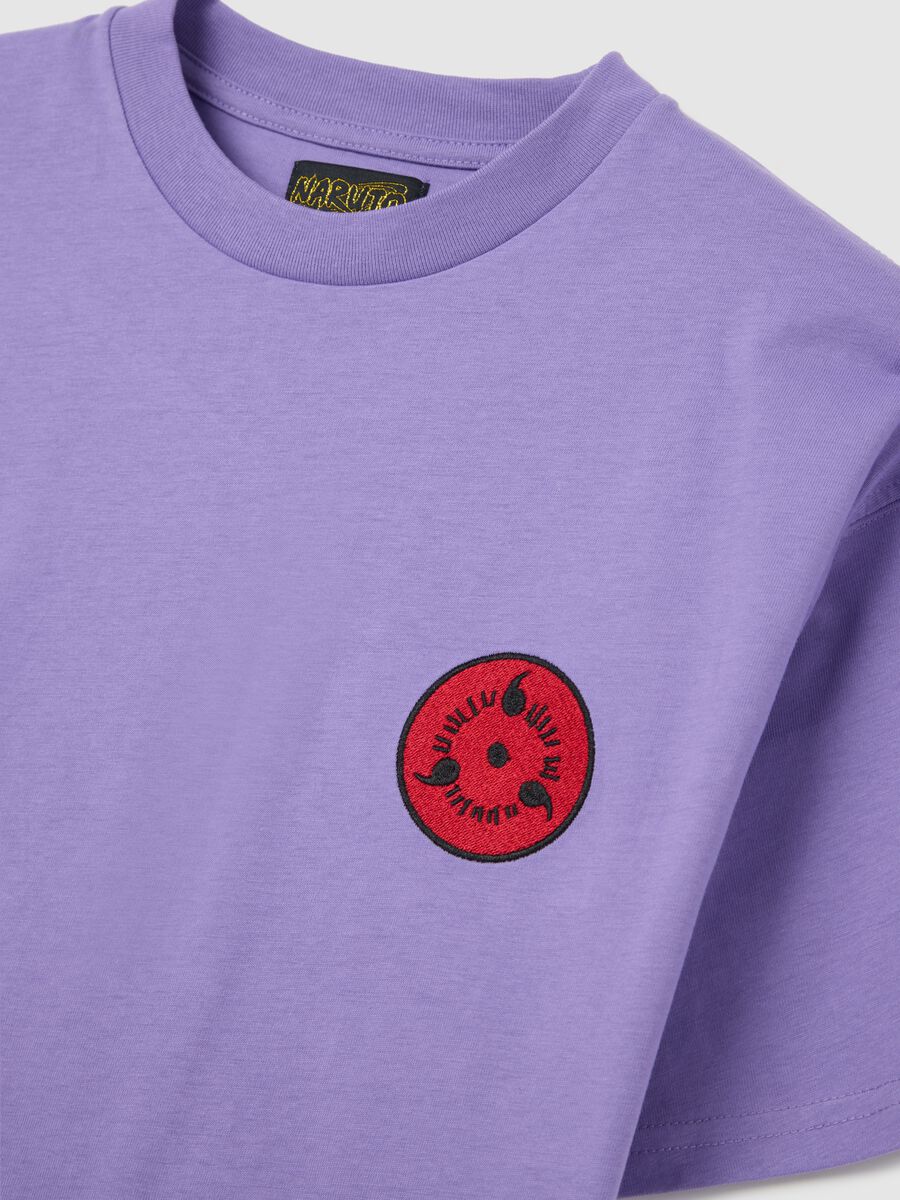 Purple Cotton Manga T-shirt_5