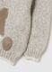 Beige regular fit baby jumper with print_3