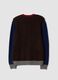 Men&rsquo;s brown crew-neck jumper in stretch wool and alpaca, regular fit_6