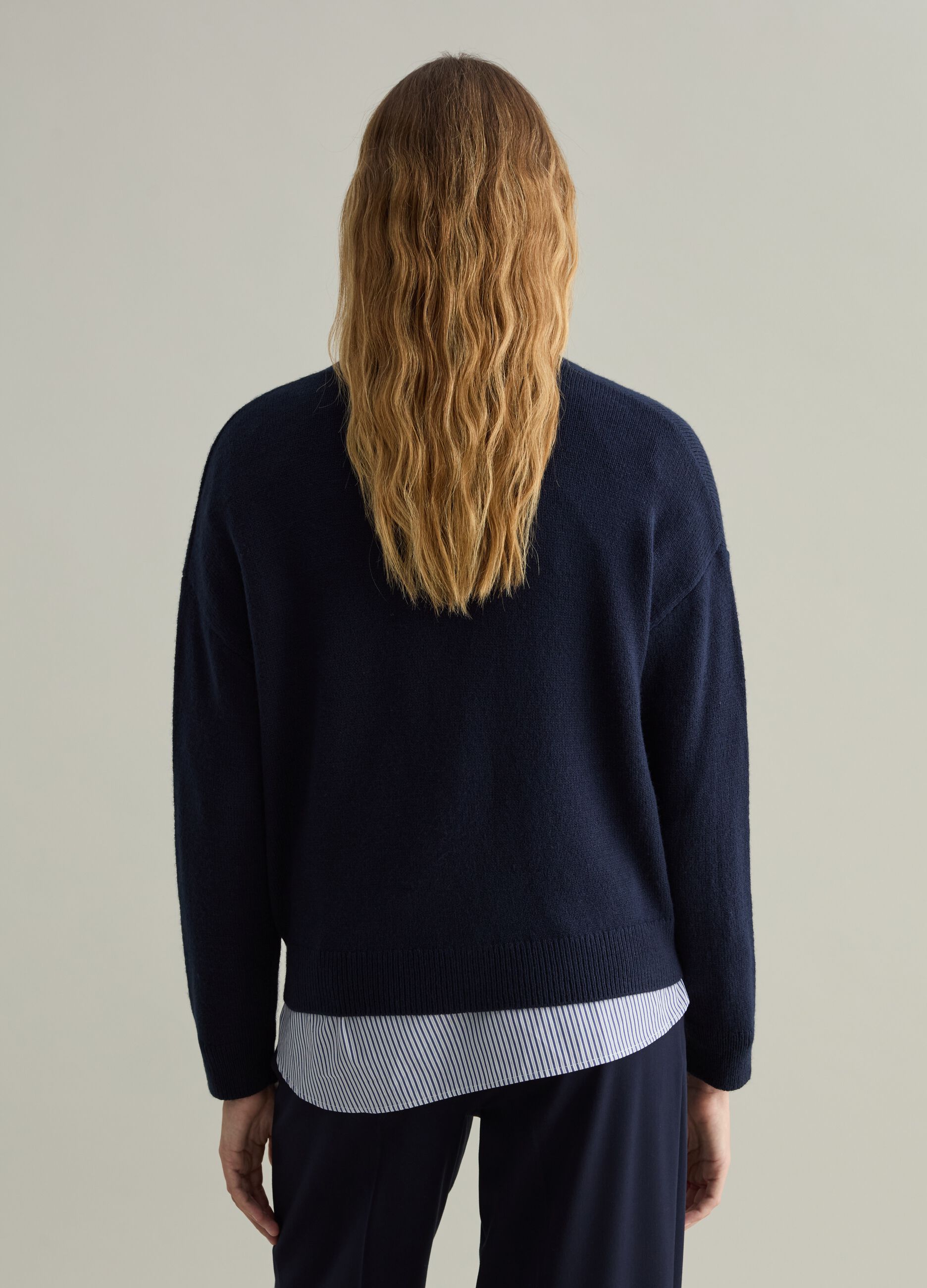 Cardigan con bottoni dorati Contemporary Blu scuro PIOMBO da Donna OVS