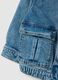Children's blue denim jacket with cargo pockets_3