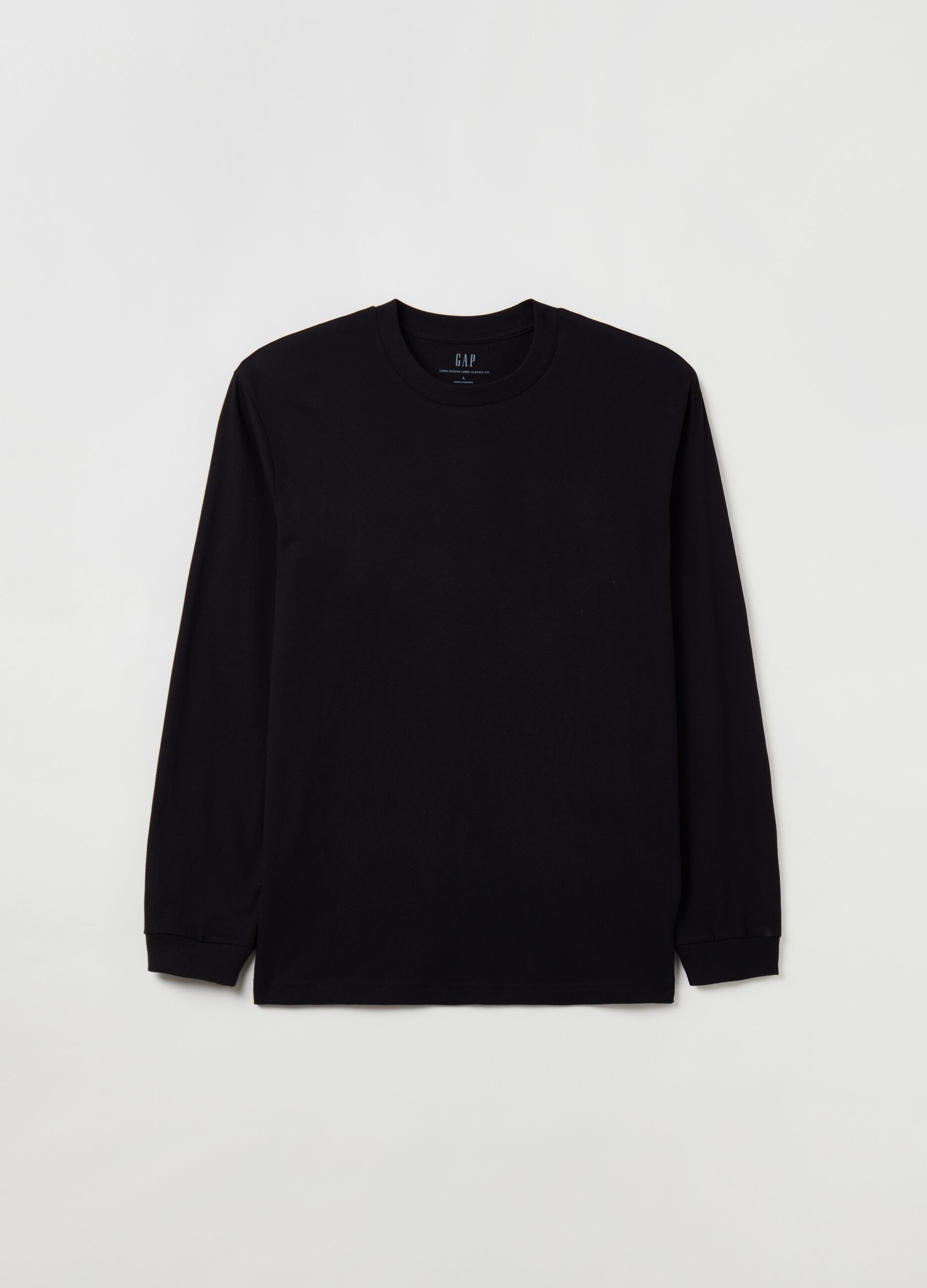 Organic cotton sweatshirt with round neck