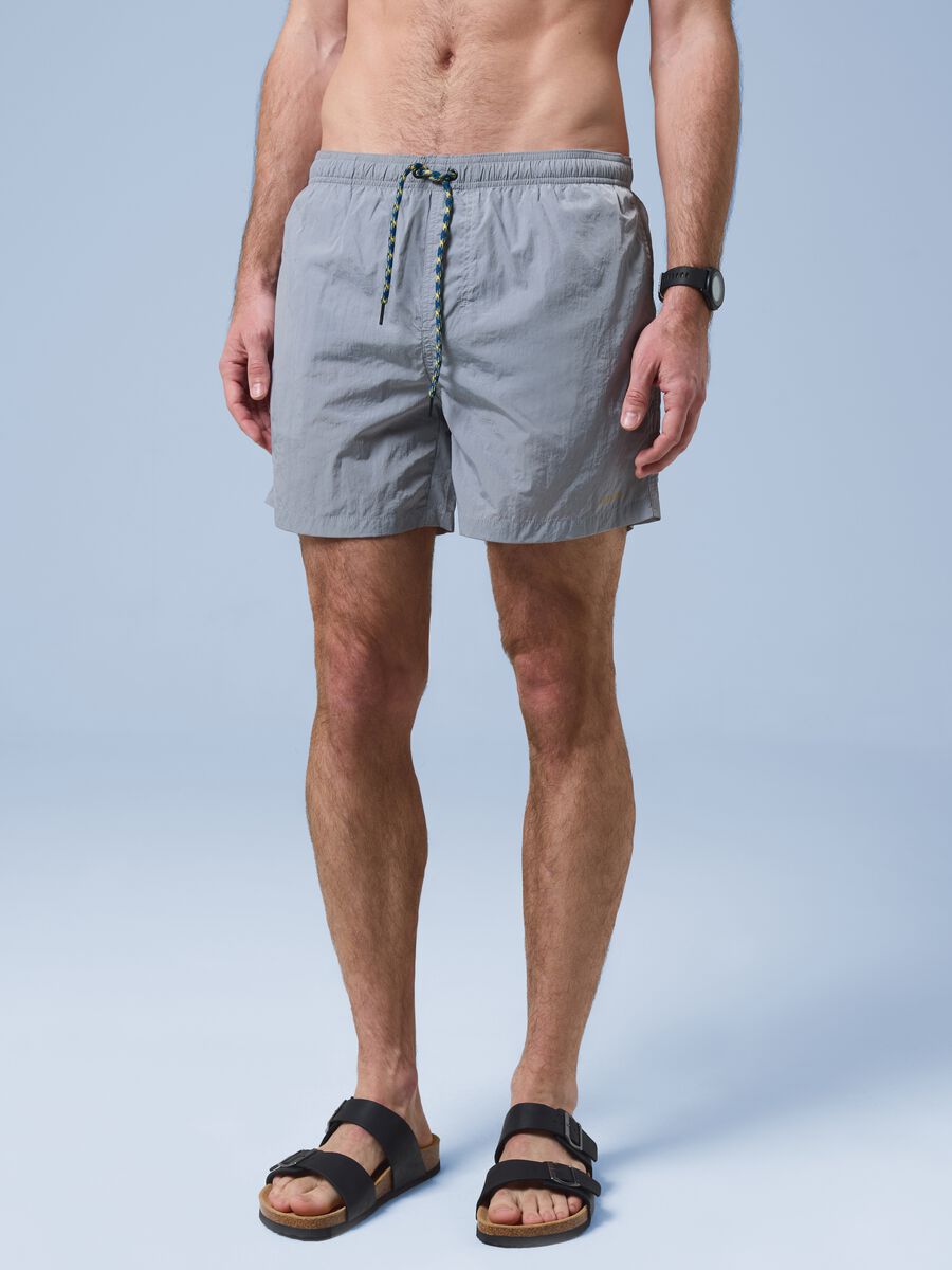 Costume boxer ALTAVIA SAILNG grigio con vita elasticizzata_1