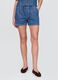 Denim shorts with elastic waistband_1