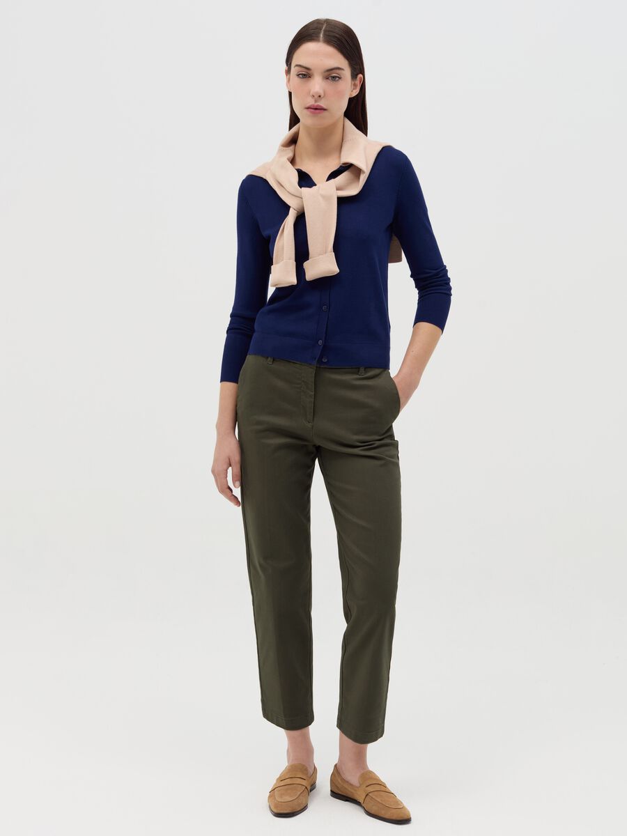 Curvy stretch cotton chino trousers_0