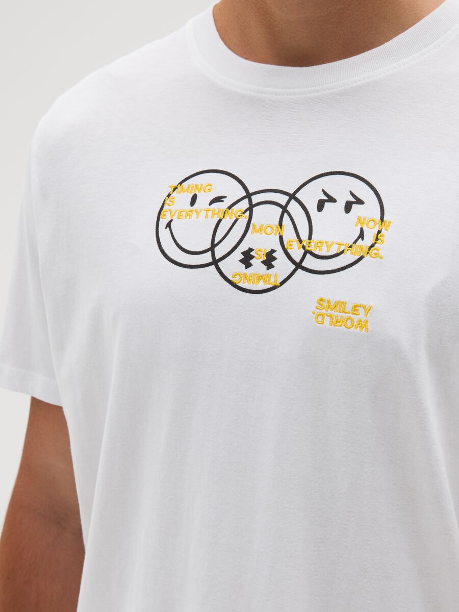 Men's pure cotton white regular fit T-shirt_2