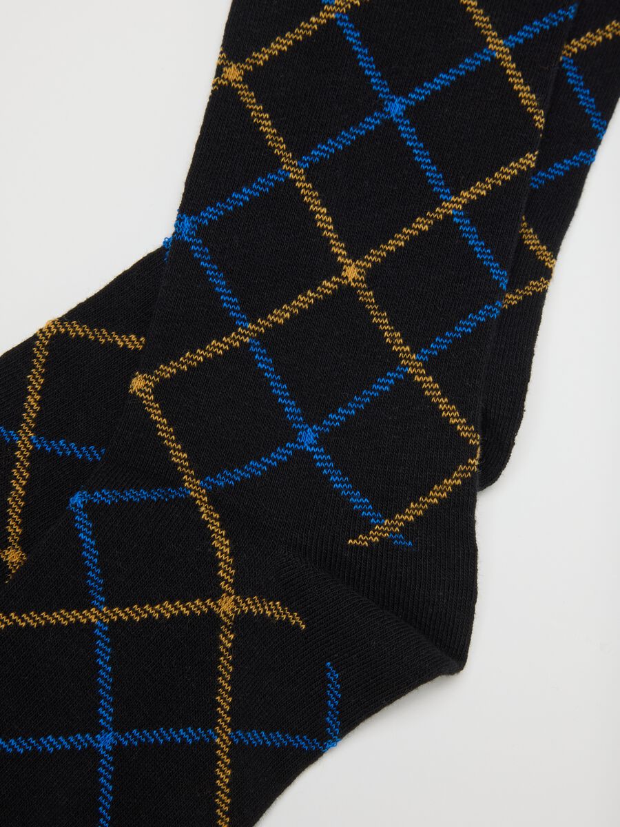 Tripack calze lunghe in misto cotone multicolor_2