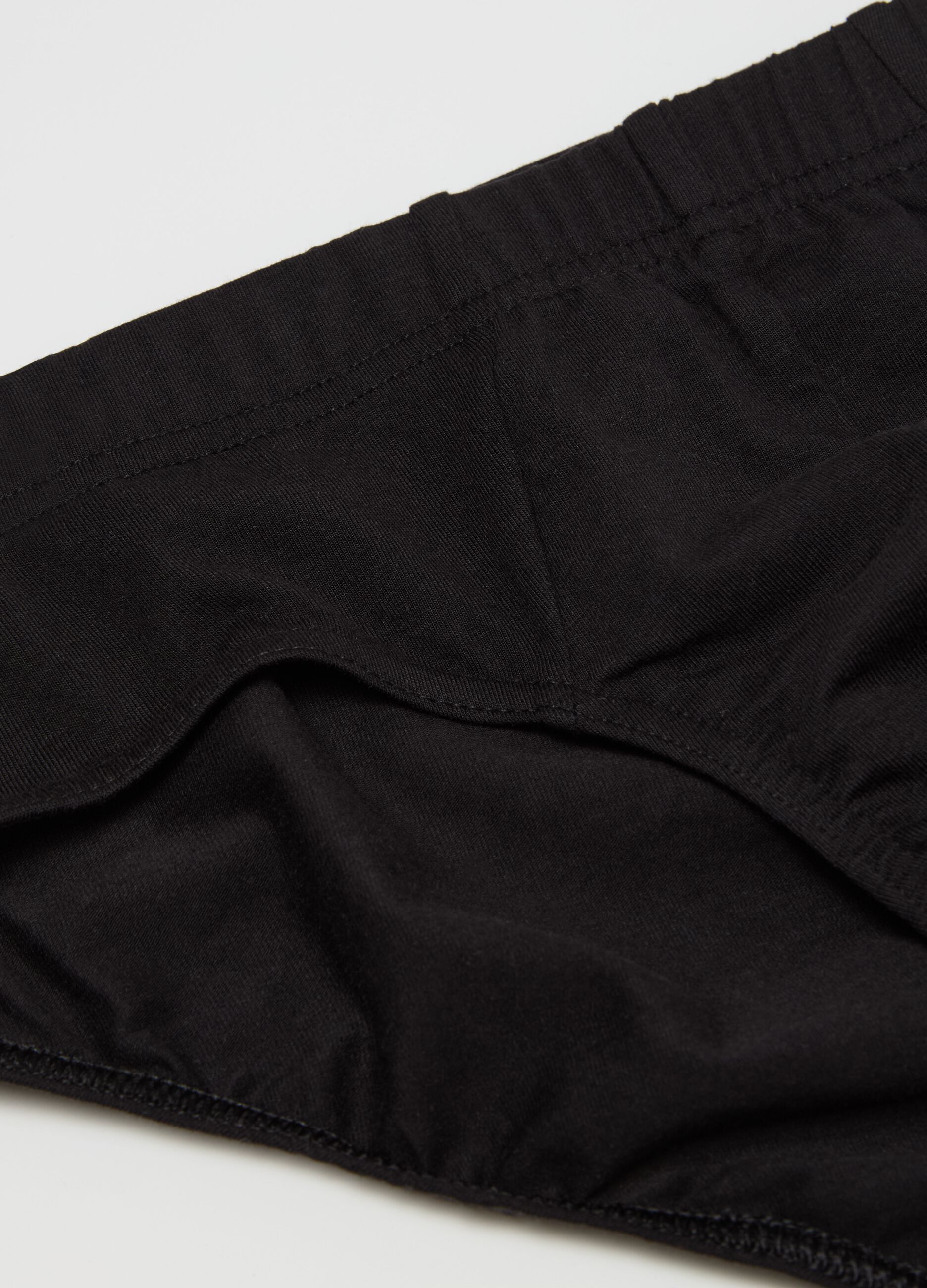 Briefs in stretch cotton
