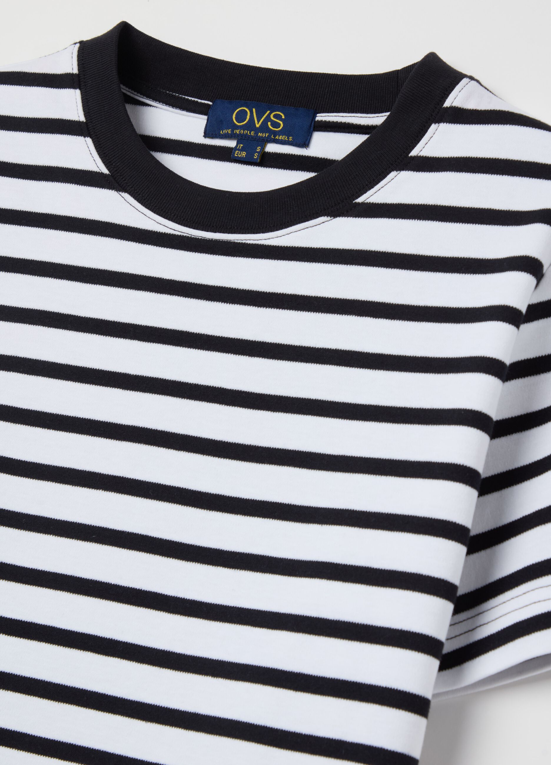 T-shirt with horizontal stripes